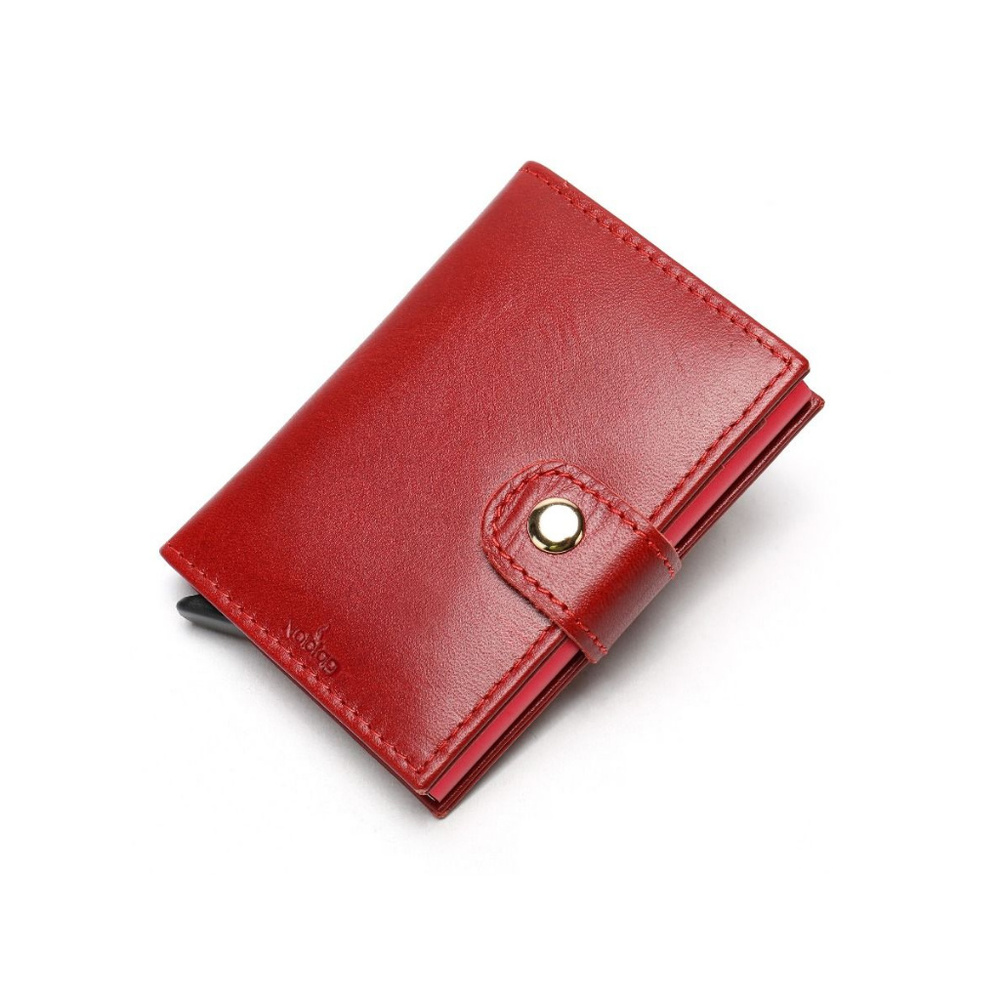 Noblag Slim Clip Wallet RFID Unisex Red